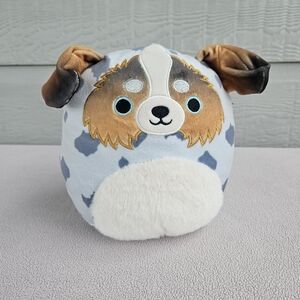 Squishmallows Raylor the Australian Shepherd Puppy Dog Plush 6" Grey Kellytoys